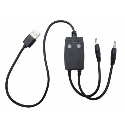 USB-A-latauskaapeli 2x litiumakuille 7,4 V